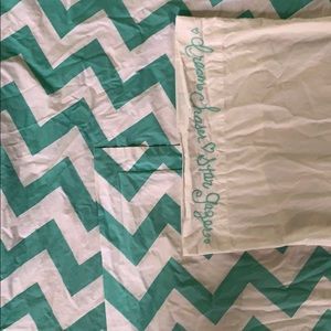 Girls twin duvet cover, pillow case and sham